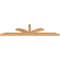 Ekena Millwork Richland Smooth Timber Gable Bracket, Western Red Cedar, 84"W x 21"H x 3 1/2"D x 3 1/2"F, 6/12 Pitch GBW084X21X0404RIC00SWR - alternate 4